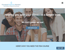 Tablet Screenshot of functionaldiagnosticnutrition.com